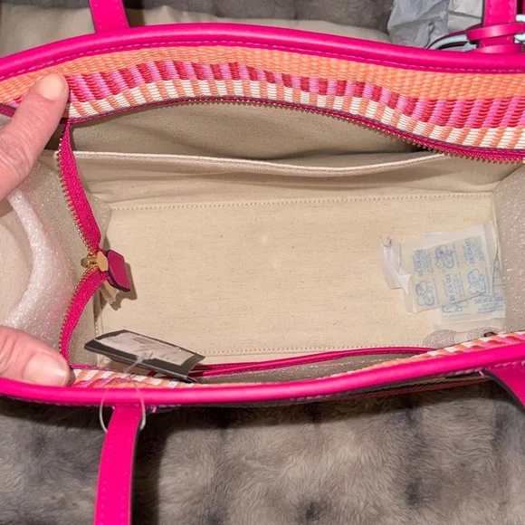 Kate Spade Vibrant Pink and Blue Tote - Picture 9 of 12